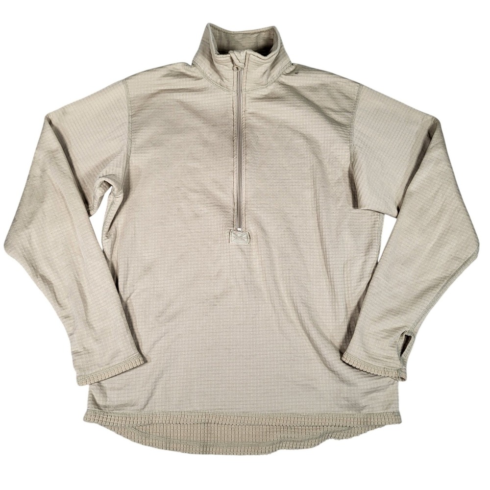 Polartec Shirt Mens Medium Cold Weather GEN III Army Mid Weight Tan Tactical